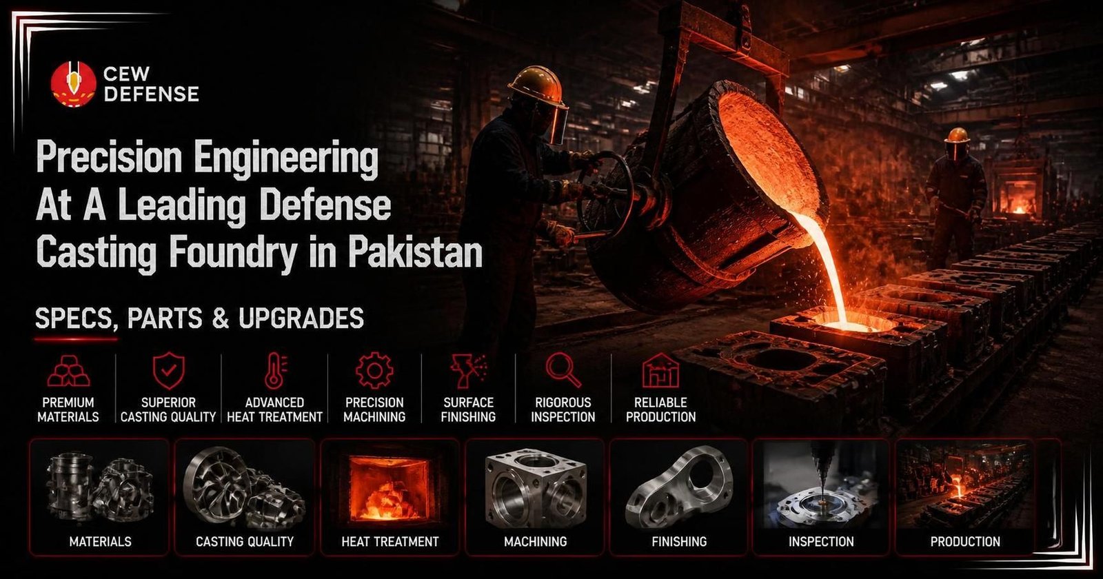 Precision Engineering At A Leading Defense Casting Foundry in Pakistan