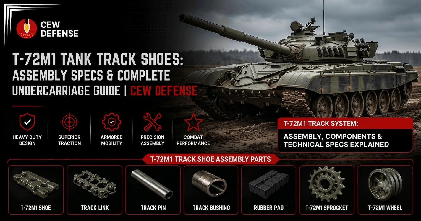 T-72M1 Tank Track Shoe Assembly - Specifications And Metallurgical Performance