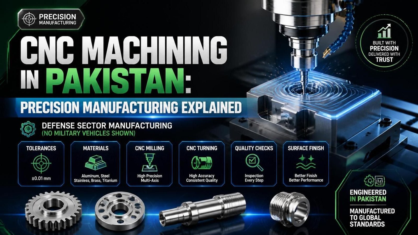 CNC Machining in Pakistan: Precision Manufacturing In Defense Explained
