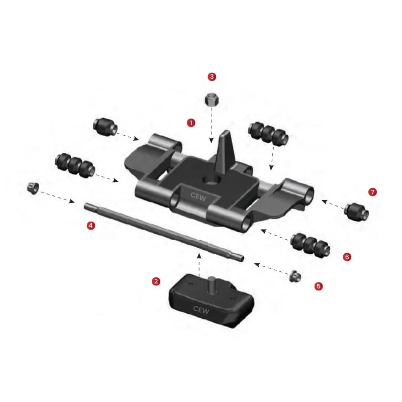 M113 APC Track Shoe Assembly - T130 Track Parts